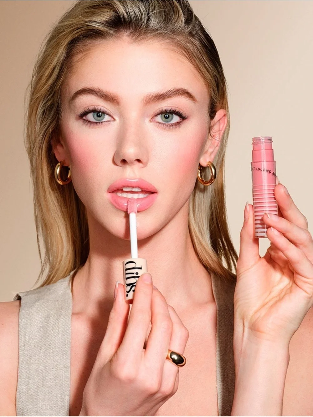 DIBS Go To Glossy Lip Balm, Effortless Pink NWT